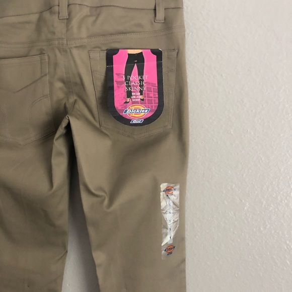 Dickies | 5 Pocket Classic Skinny HH164 Khaki Low Rise - Picture 7 of 8